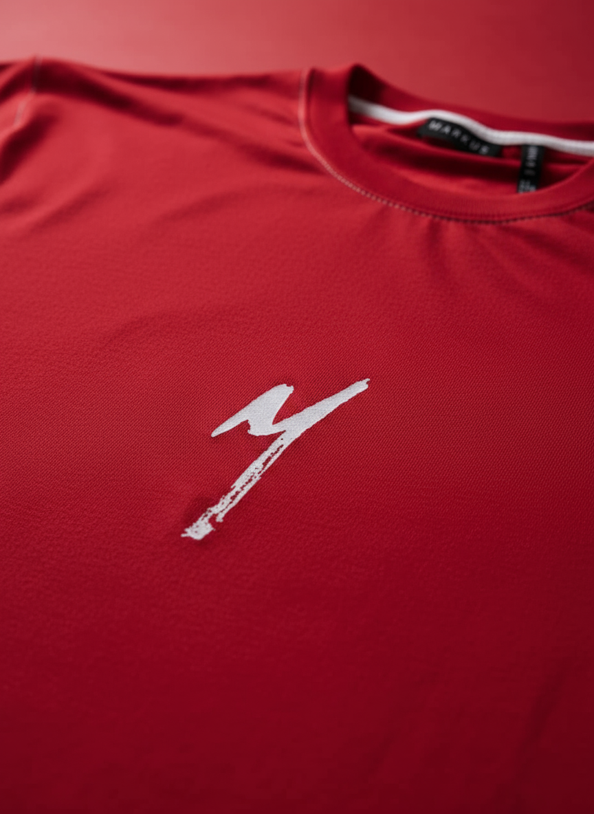 RED SERPENT PRINTED T-SHIRT [UNISEX]