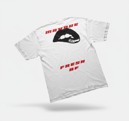 WHITE URBAN KISS T-SHIRT [UNISEX]