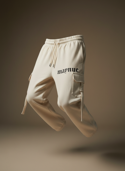 BEIGE SWEATPANTS [UNISEX]