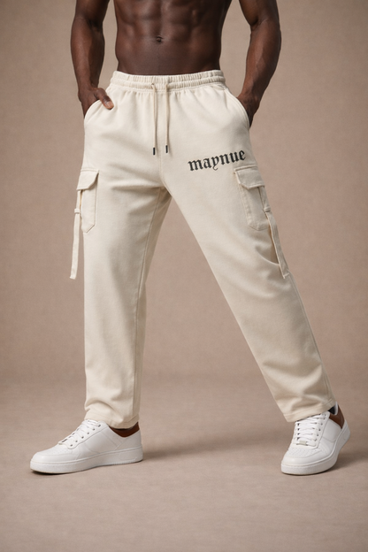 BEIGE SWEATPANTS [UNISEX]